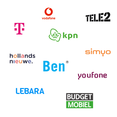 De verschillende providers bij Mobiel.nl