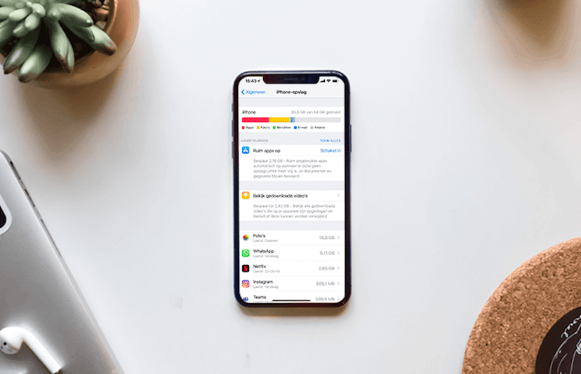Geheugen vrijmaken op je iPhone (iOS)