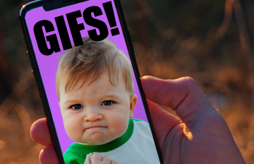 Gifjes maken en zoeken met je telefoon