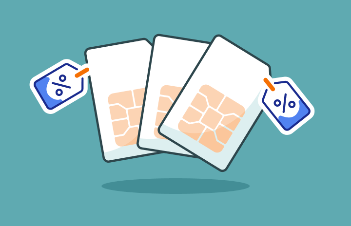 Sim Only weekaanbiedingen: 40 GB voor €1,-