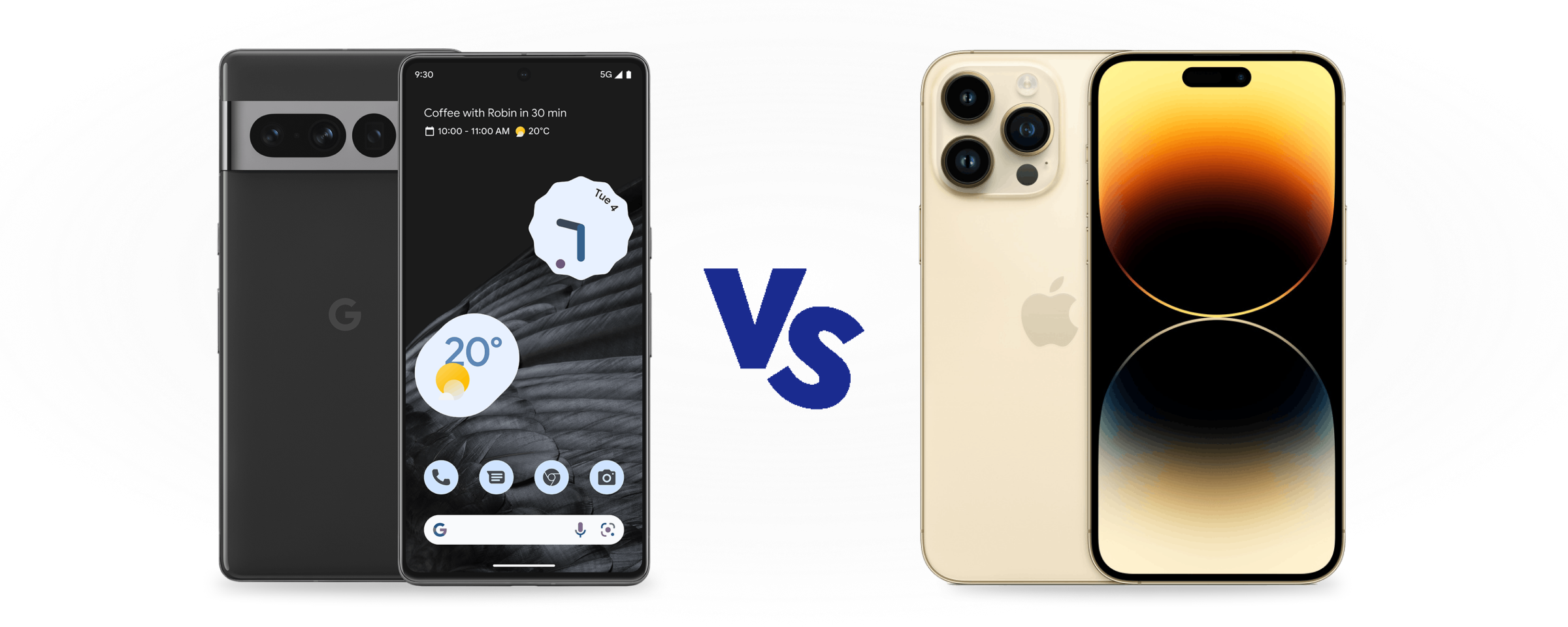 Google Pixel 7 Pro vs Apple iPhone 14 Pro
