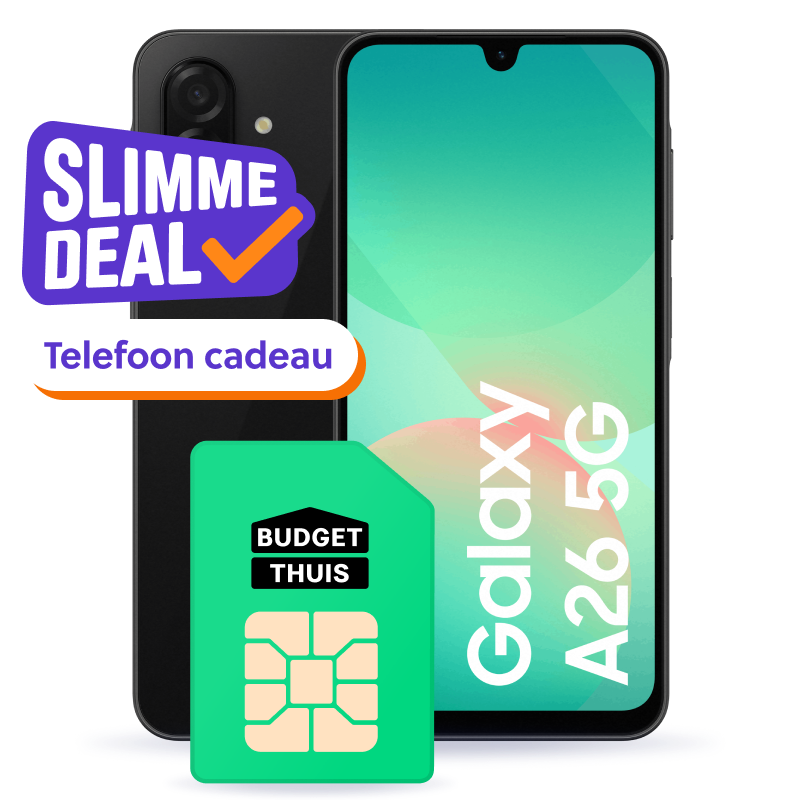 Galaxy A26 met Budget Thuis