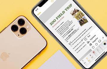 Documenten scannen met je iPhone 