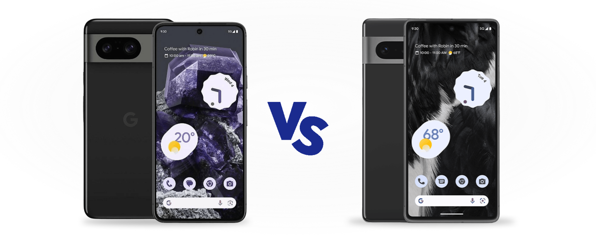 Google Pixel 8 vs Pixel 7